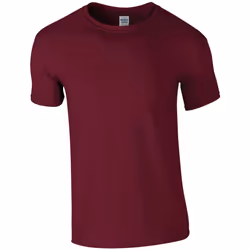 Gildan Mens SoftStyle Ringspun T-Shirt - L, Maroon
