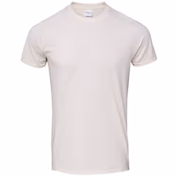 Gildan Mens SoftStyle Ringspun T-Shirt - L, Natural