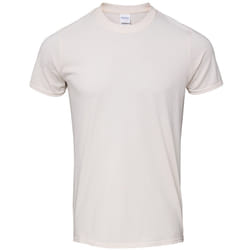Gildan Mens SoftStyle Ringspun T-Shirt - L, Natural