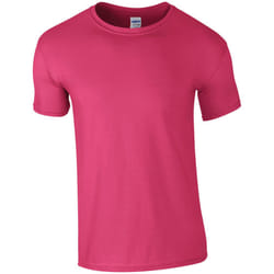 Gildan Mens SoftStyle Ringspun T-Shirt - 3XL, Heliconia