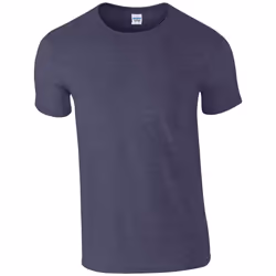 Gildan Mens SoftStyle Ringspun T-Shirt - 5XL, Heather Navy