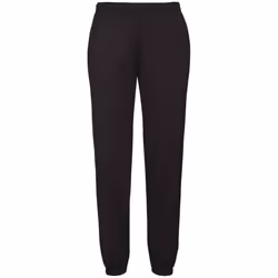 Fruit Of Loom Mens Classic 80/20 Elasticated Sweatpants - XXL R, Black