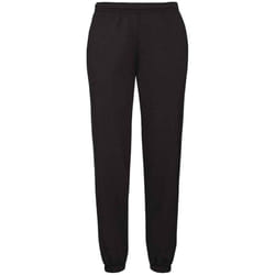 Fruit Of Loom Mens Classic 80/20 Elasticated Sweatpants - XXL R, Black