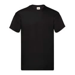 Fruit of the Loom Mens Original Heather T-Shirt - 4XL, Black