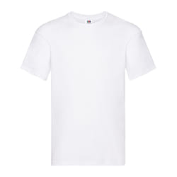 Fruit of the Loom Mens Original Heather T-Shirt - 4XL, White