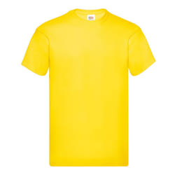 Fruit of the Loom Mens Original Heather T-Shirt - XXL, Yellow