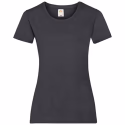 Fruit of the Loom Womens/Ladies Valueweight Heather Lady Fit T-Shirt - 14 UK, Dark Heather Grey