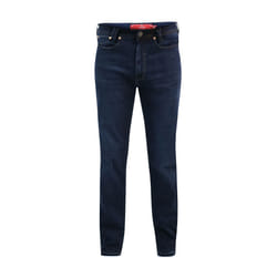 D555 Mens Springfield Stretch Jeans - 30L, Dark Navy Wash
