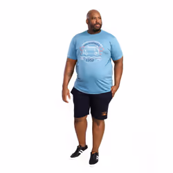Duke Mens Woodhall D555 Campervan Volkswagen Kingsize T-Shirt - 4XL, Pale Teal