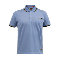 D555 Mens Talbot Pique Jacquard Kingsize Polo Shirt - 6XL, Blue