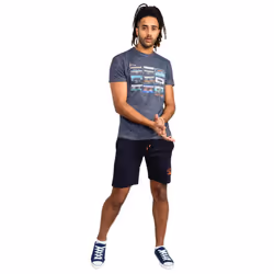 Duke Mens Apsey-D555 Cassette Tape Kingsize T-Shirt - 3XL, Navy Twist