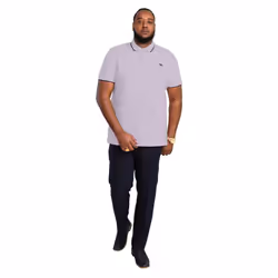 Duke Mens Hamford 2-D555 Tipped Pique Kingsize Polo Shirt - 6XL, Pink