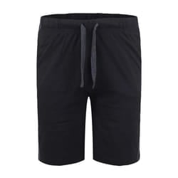 D555 Mens Rayan Jersey Side Stripe Kingsize Shorts (Pack Of 2) - 3XL, Black/Charcoal