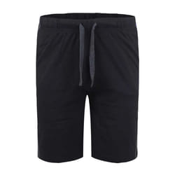 D555 Mens Rayan Jersey Side Stripe Kingsize Shorts (Pack Of 2) - 4XL, Black/Charcoal