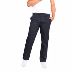 Duke Mens Basilio D555 Elasticated Waist Kingsize Trousers - 40R, Black