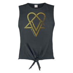 Amplified Unisex Adult In Trenodia HIM Sleeveless Crop Top - XS, Charcoal