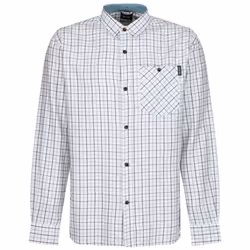 Regatta Mens Tattersall Checked Shirt - M, White/Blue