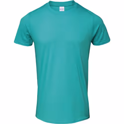 Gildan Mens SoftStyle Ringspun T-Shirt - L, Jade Dome