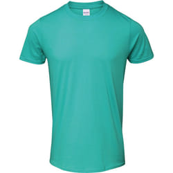 Gildan Mens SoftStyle Ringspun T-Shirt - L, Jade Dome