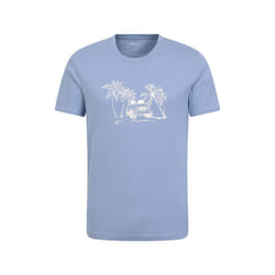 Mountain Warehouse Mens Ocean Drive Organic T-Shirt - XS, Blue