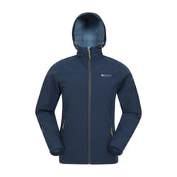 Mountain Warehouse Mens Exodus Waterproof Soft Shell Jacket - XL, Blue