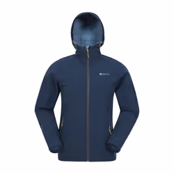 Mountain Warehouse Mens Exodus Waterproof Soft Shell Jacket - XXL, Blue