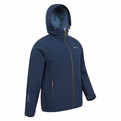 Mountain Warehouse Mens Exodus Waterproof Soft Shell Jacket - XXL, Blue