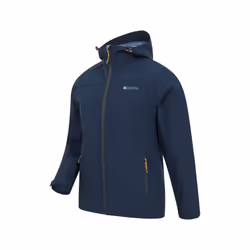 Mountain Warehouse Mens Exodus Waterproof Soft Shell Jacket - XXL, Blue