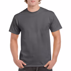 Gildan Adults Unisex Heavy Cotton T Shirt - L, Dark Heather