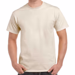 Gildan Adults Unisex Heavy Cotton T Shirt - M, Natural