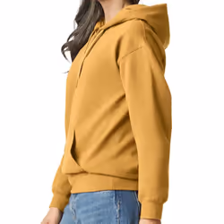 Gildan Unisex Softstyle Midweight Hoodie - L, Mustard