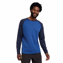Mountain Warehouse Mens Endurance Long-Sleeved T-Shirt - 3XL, Cobalt