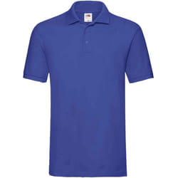 Fruit of the Loom Mens Premium Cotton Pique Polo Shirt - S, Royal Blue