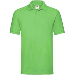 Fruit of the Loom Mens Premium Cotton Pique Polo Shirt - 3XL, Lime