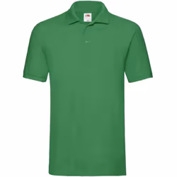 Fruit of the Loom Mens Premium Cotton Pique Polo Shirt - XL, Kelly Green