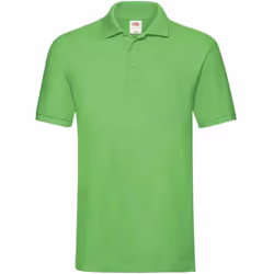 Fruit of the Loom Mens Premium Cotton Pique Polo Shirt - L, Lime