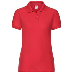 Fruit of the Loom Womens/Ladies Lady Fit PiquÃ© Polo Shirt - XXL, Red