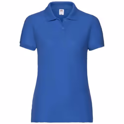 Fruit of the Loom Womens/Ladies Lady Fit Piqué Polo Shirt - L, Royal Blue