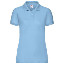 Fruit of the Loom Womens/Ladies Lady Fit PiquÃ© Polo Shirt - XS, Sky Blue