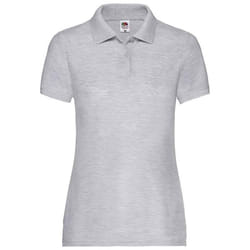 Fruit of the Loom Womens/Ladies Lady Fit PiquÃ© Polo Shirt - XS, Heather Grey
