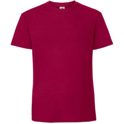 Fruit Of The Loom Mens Ringspun Premium T-Shirt - 2XL, Cranberry