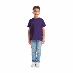 Fruit of the Loom Childrens/Kids Original T-Shirt - 3-4 Years, Purple