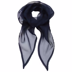 Premier Unisex Adult Colours Chiffon Scarf - One Size, Navy