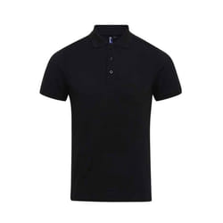 Premier Mens Coolchecker Plus Piqu Polo Shirt - L, Black