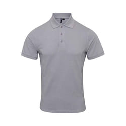 Premier Mens Coolchecker Plus Piqu Polo Shirt - XXL, Silver
