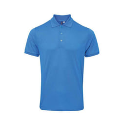 Premier Mens Coolchecker Plus Piqu Polo Shirt - XXL, Sapphire Blue