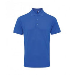 Premier Mens Coolchecker Plus Piqu Polo Shirt - L, Royal