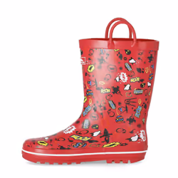 Trespass Childrens/Kids Apolloton Wellington Boots - 9 UK Child, Red