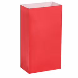 Amscan Plain Paper Party Bags (Pack of 6) - One Size, Apple Red