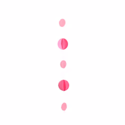 Kaleidoscope Circle Balloon Tail - One Size, Pink